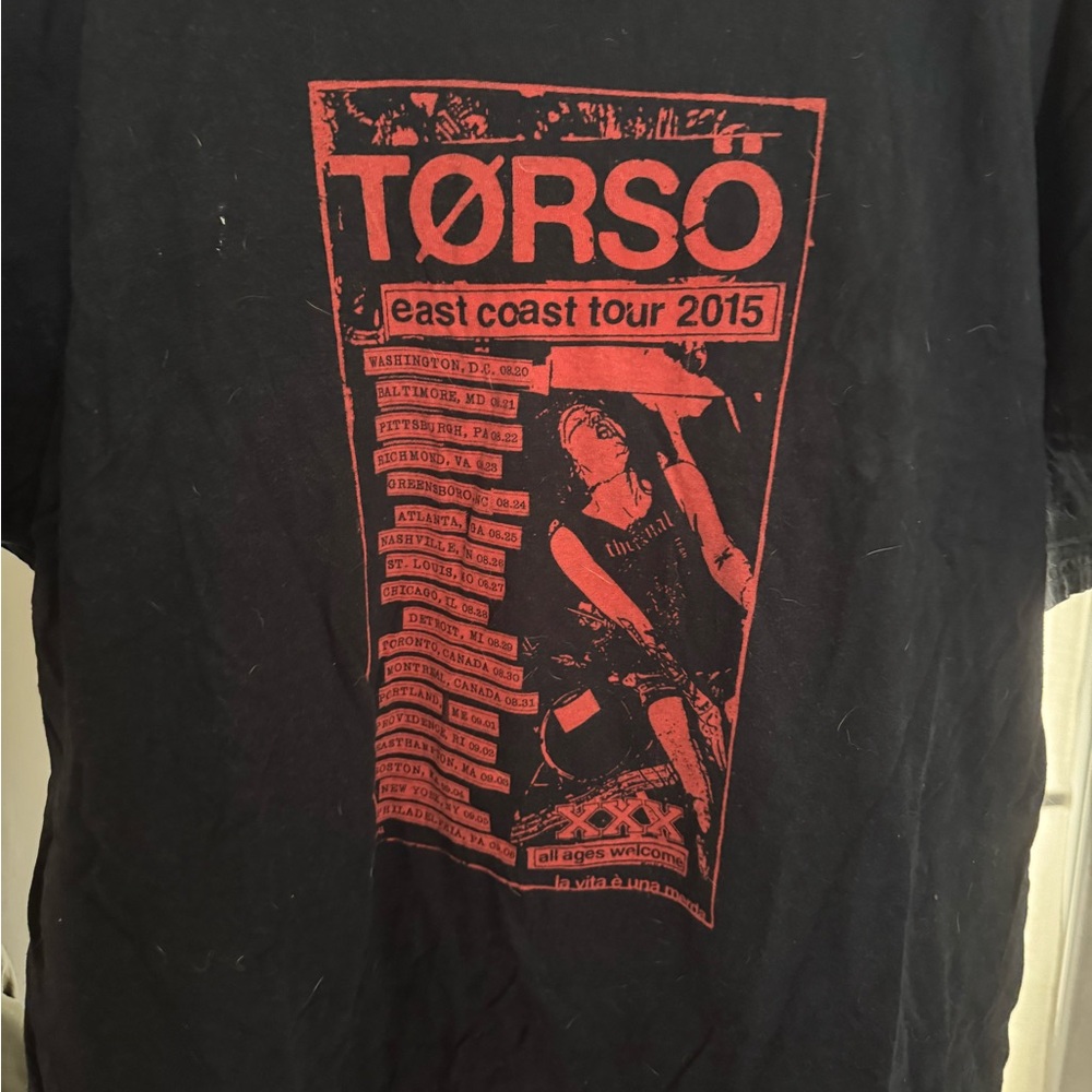 TØRSÖ East Coast Tour 2015 Black T-Shirt